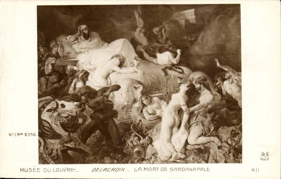 CPA Musee du Louvre Delacroix La mort de Sardanapale