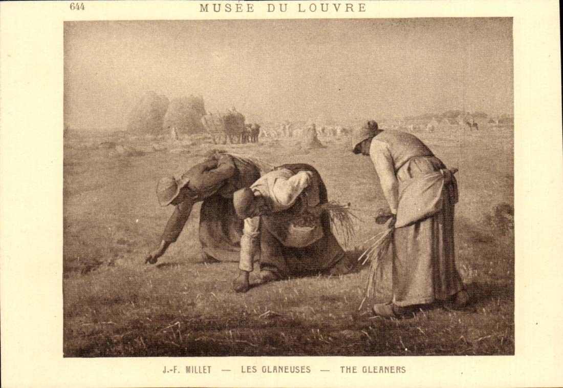 CPA Musee du Louvre J F Millet Les glaneuses 