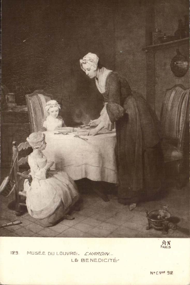 CPA Musee du Louvre Chardin La Benedicte