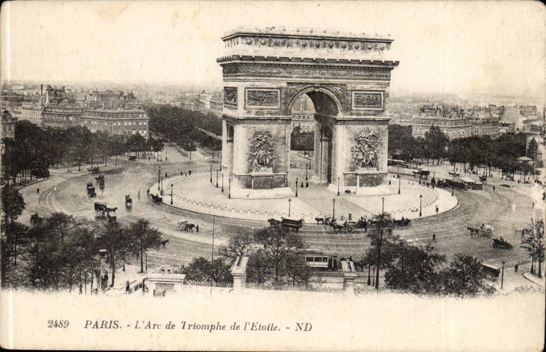 Paris CPA Arc de Triomphe des Sternes