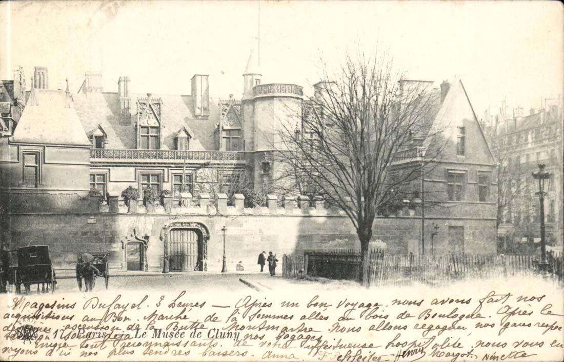 Paris CPA the museum of Cluny