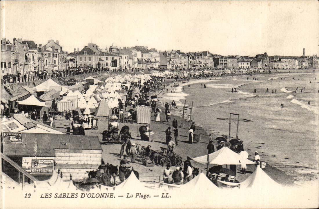 Sande von olonne CPA der Strand