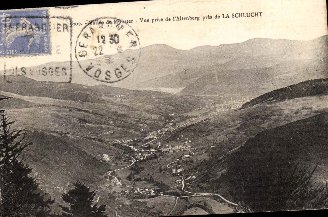 CPA Valley of Munster Seen from of Altenberg close to Schlucht