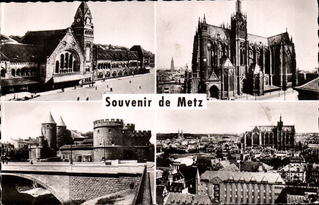 MODERN CARD Souvenir of Metz