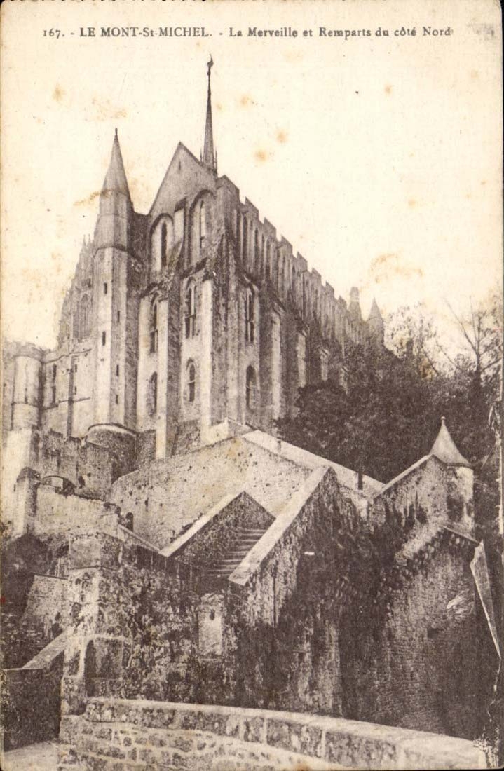The mount Saint Michel CPA wonder and remaprt of the northern dimension