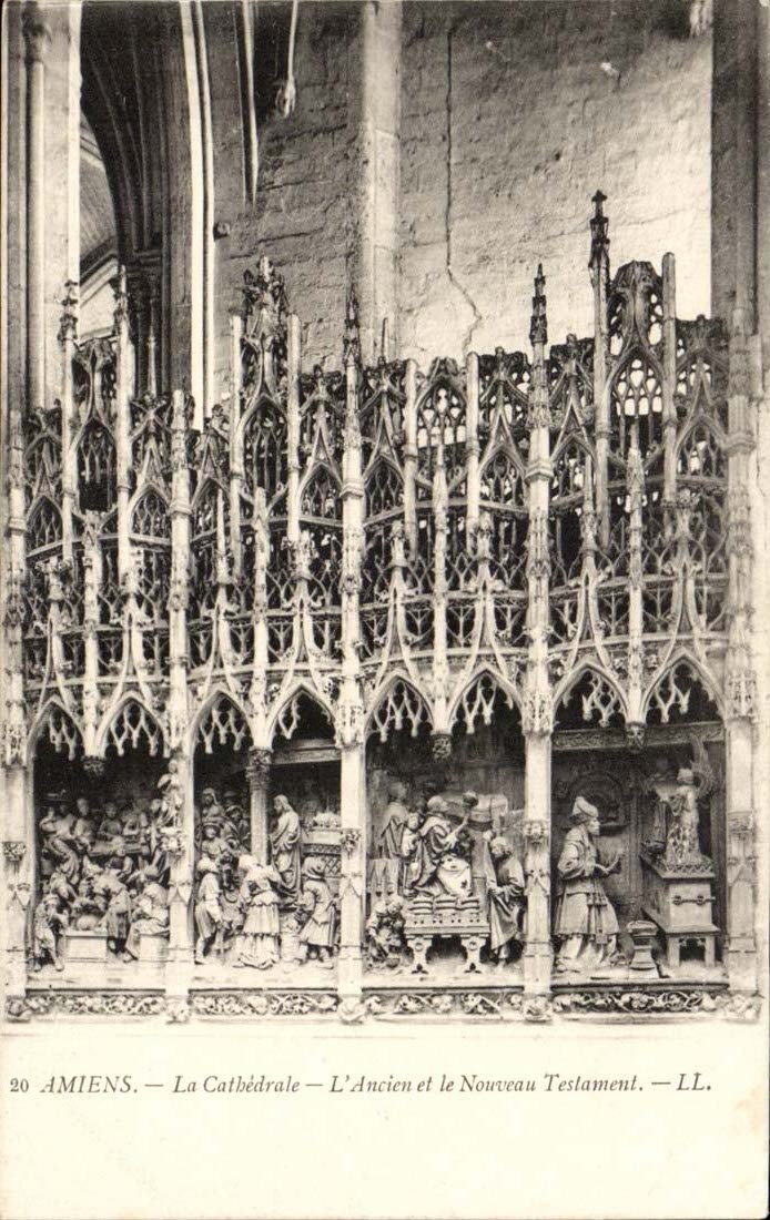 Amiens CPA the cathedral the old one and the new will