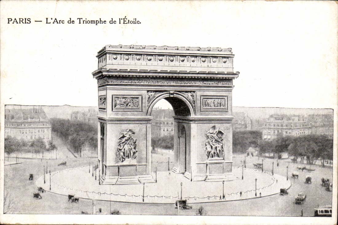 Paris CPA Arc de Triomphe des Sternes