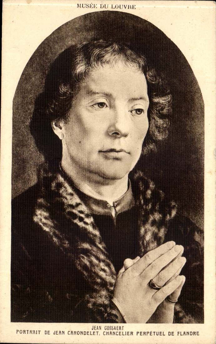CPA Jean Gossaert Portrait de Jean Carondelet chancelier perpetuel de Flande Louvre