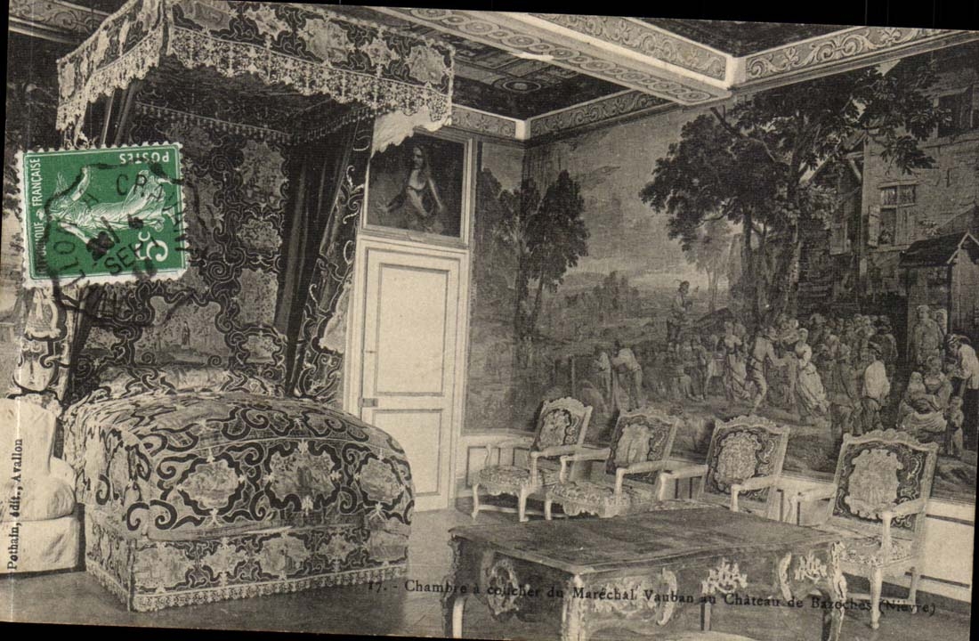 CPA Chambre muss vom Vauban Marschall zum Schloss von Baroches (Nievre) schlafen