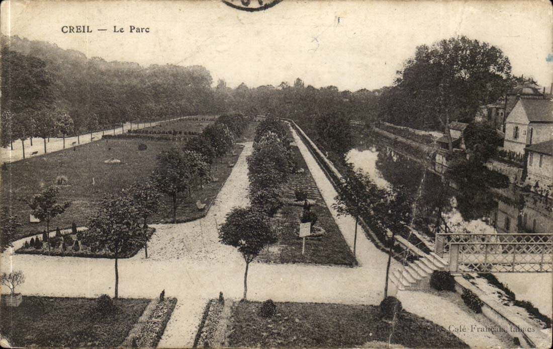 Creil CPA le parc
