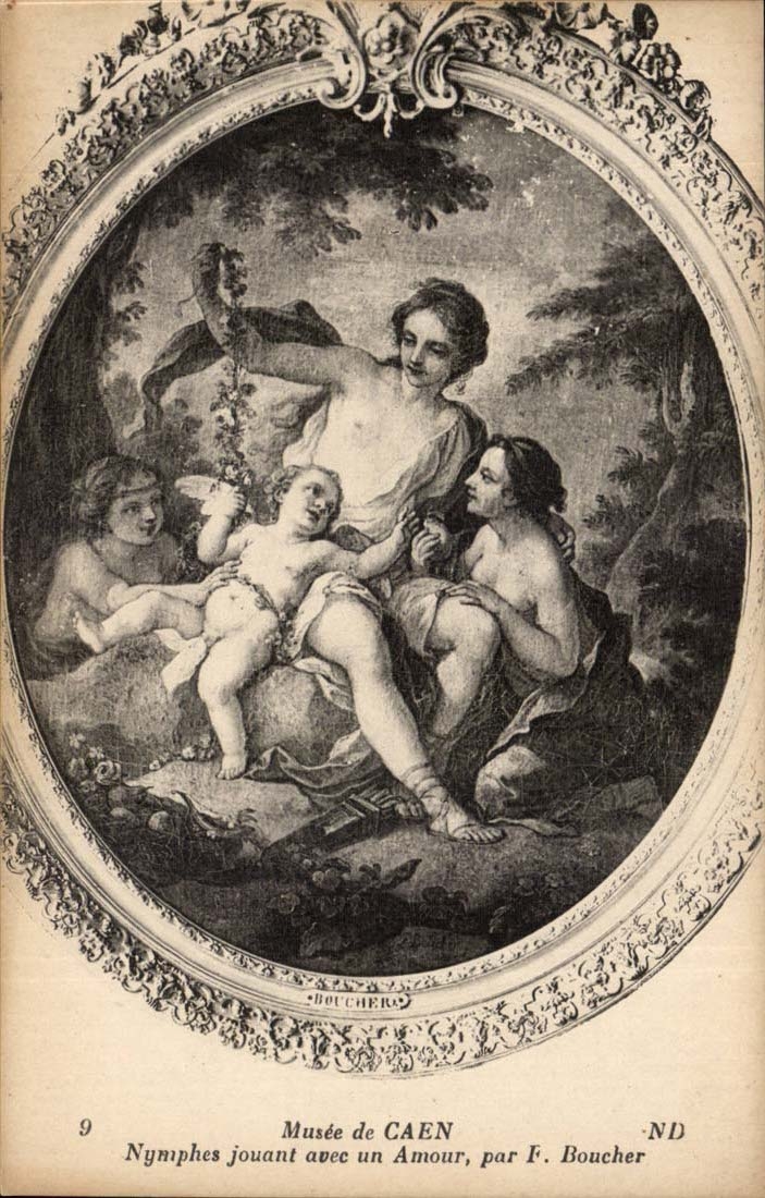 CPA Museum der Caen-Nymphen die mit einer Liebe durch f-Metzger spielen