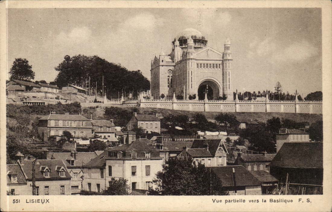 Lisieux CPA Basilika gesehenes teilweises