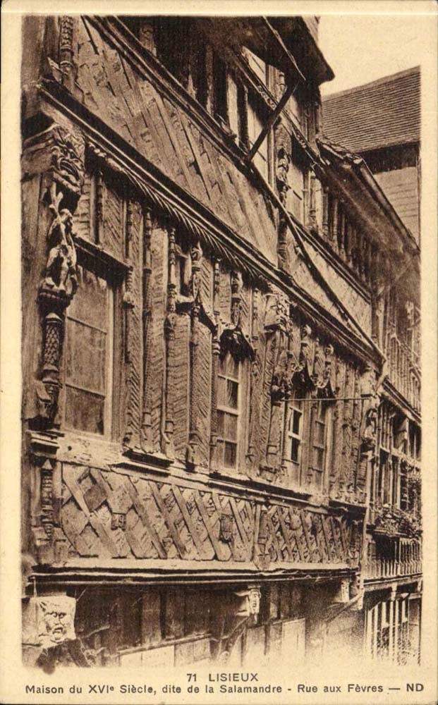 Lisieux CPA Haus vom 16 bekannt als eins der Salamander-Strasse zum Boilermen