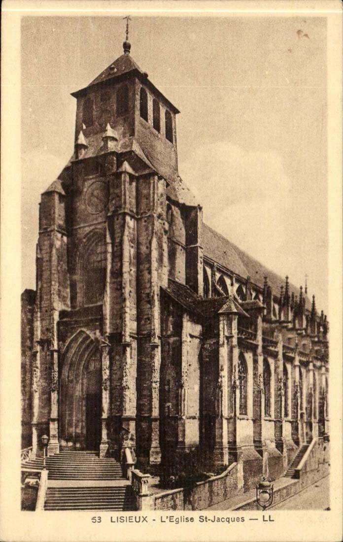 Lisieux CPA die Kirche Saint Jacques