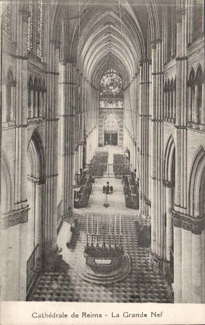 Reims CPA Cathedral the great nave