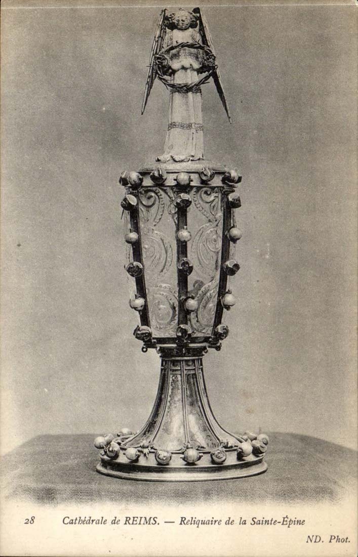 CPA Reliquaire de Sainte Spine Kathedrale von Reims