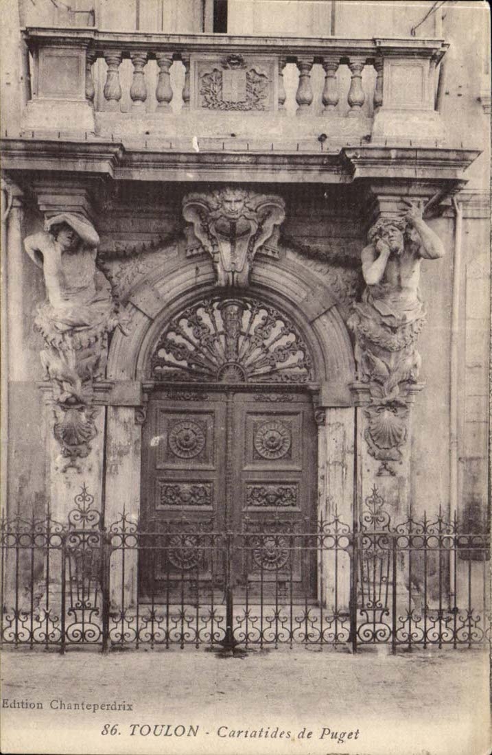 Toulon CPA Caryatids of Puget