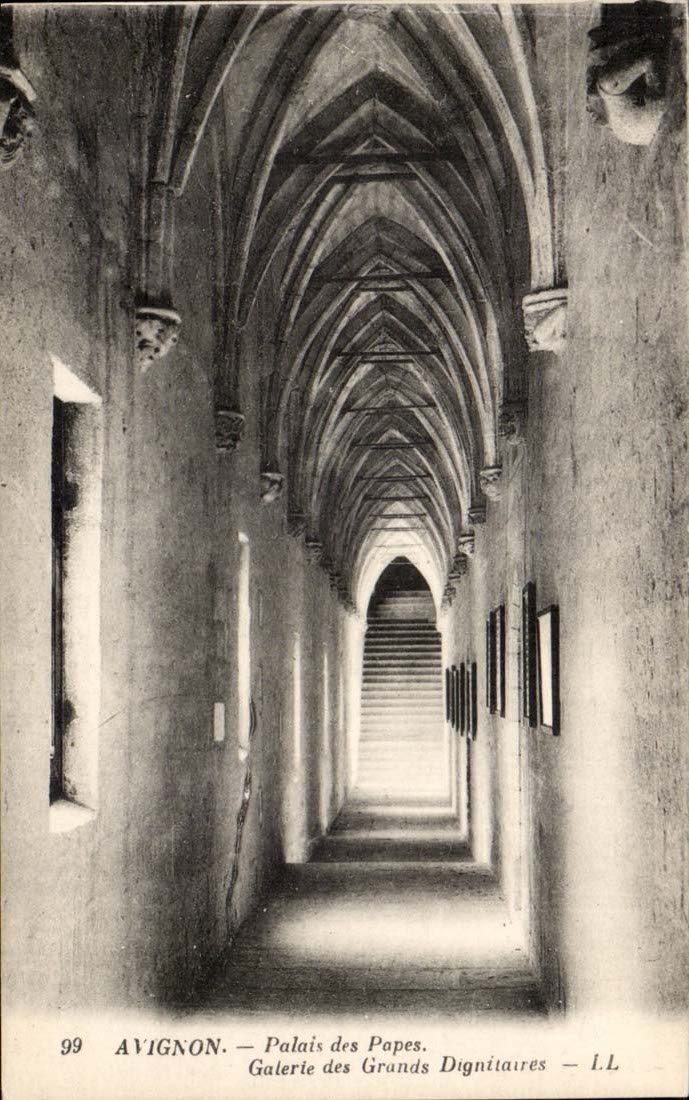Avignon CPA Palate of the Popes Gallery of the high-ranking dignitaries