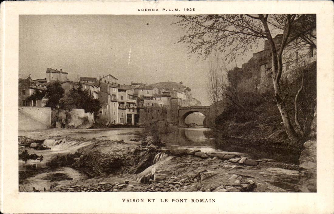 CPA Vaison and the Roman bridge
