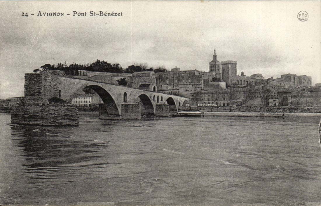 Brucken-Str Benezet Avignon-CPA