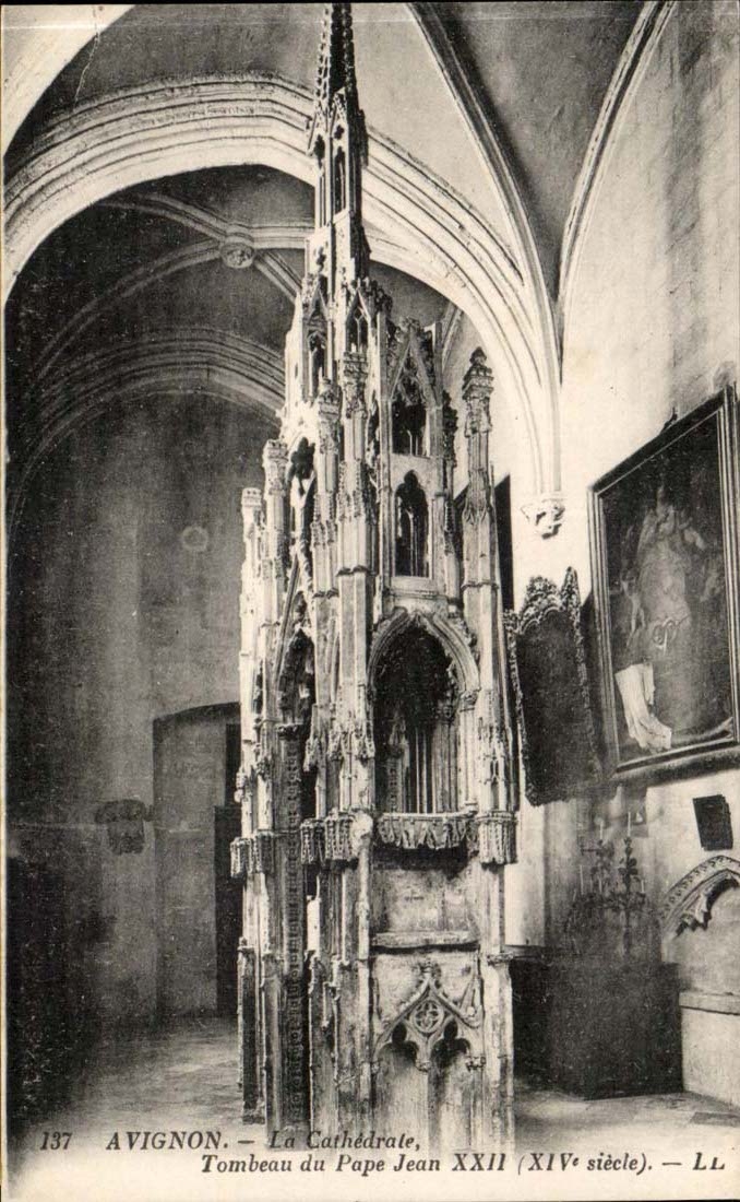 Avignon CPA das Kathedrale Grab des Papstes Jean XXII (14)