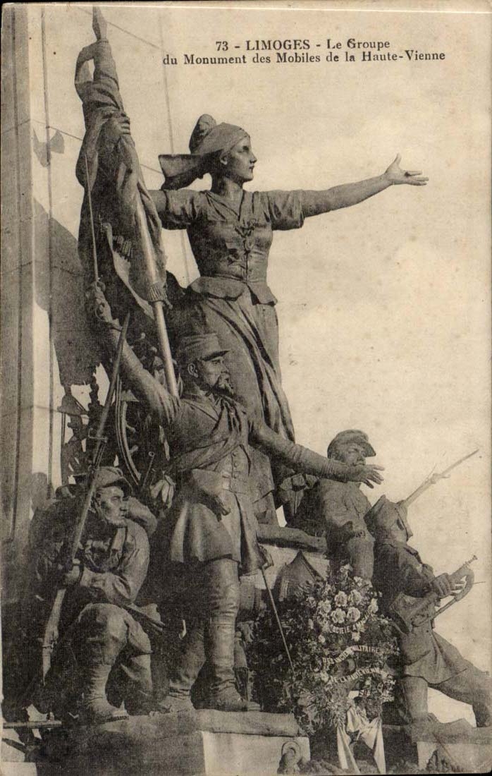 Limoges CPA the group of the monument of the mobiles of High Vienna