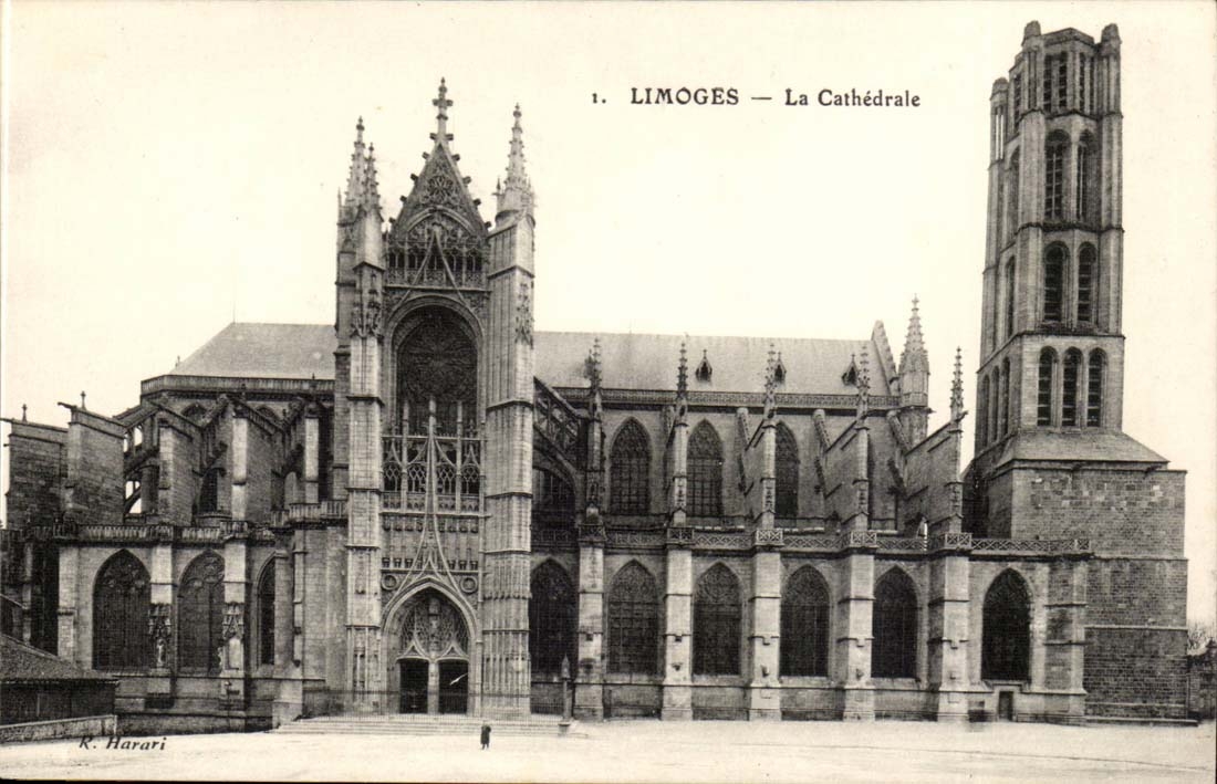 Limoges CPA the cathedral