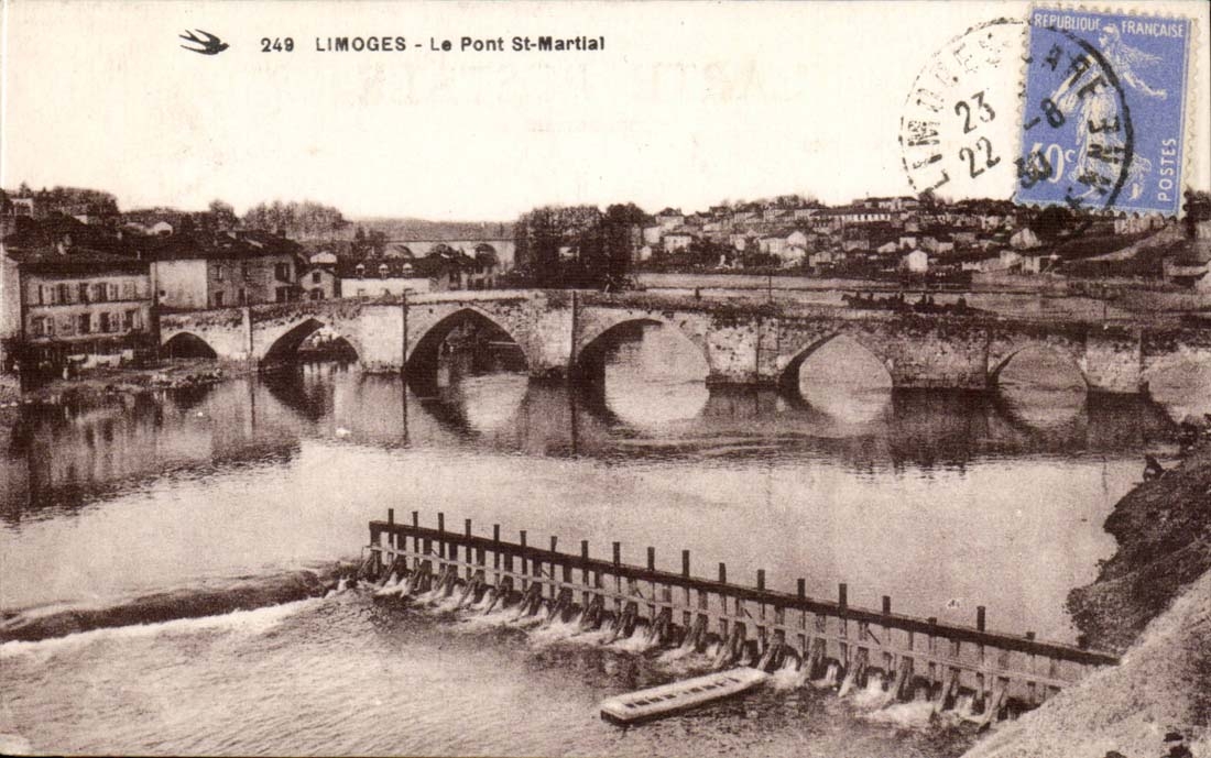 Limoges CPA the bridge St Martial