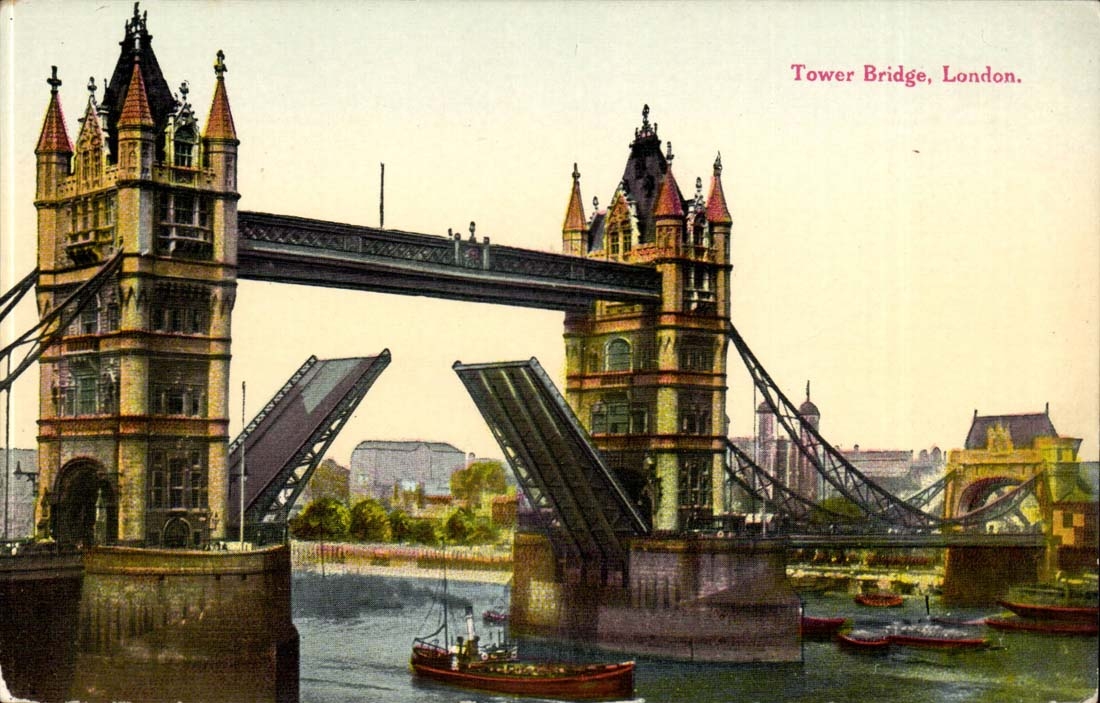 The United Kingdom Tower bridge London London CPA