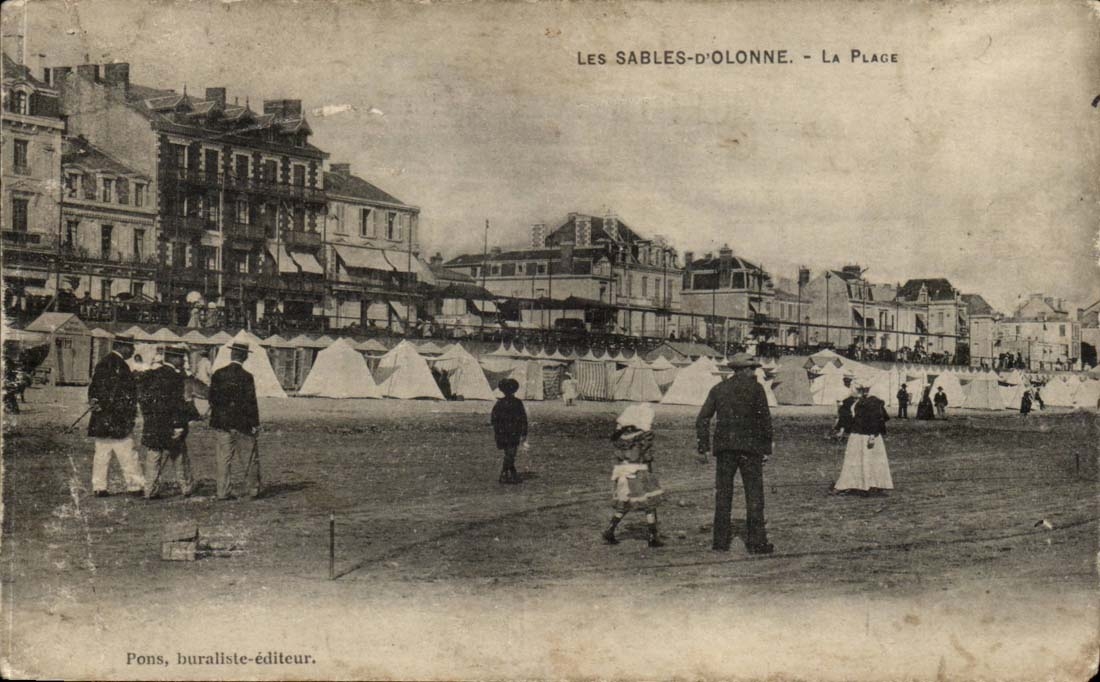 Sande von olonne CPA der Strand