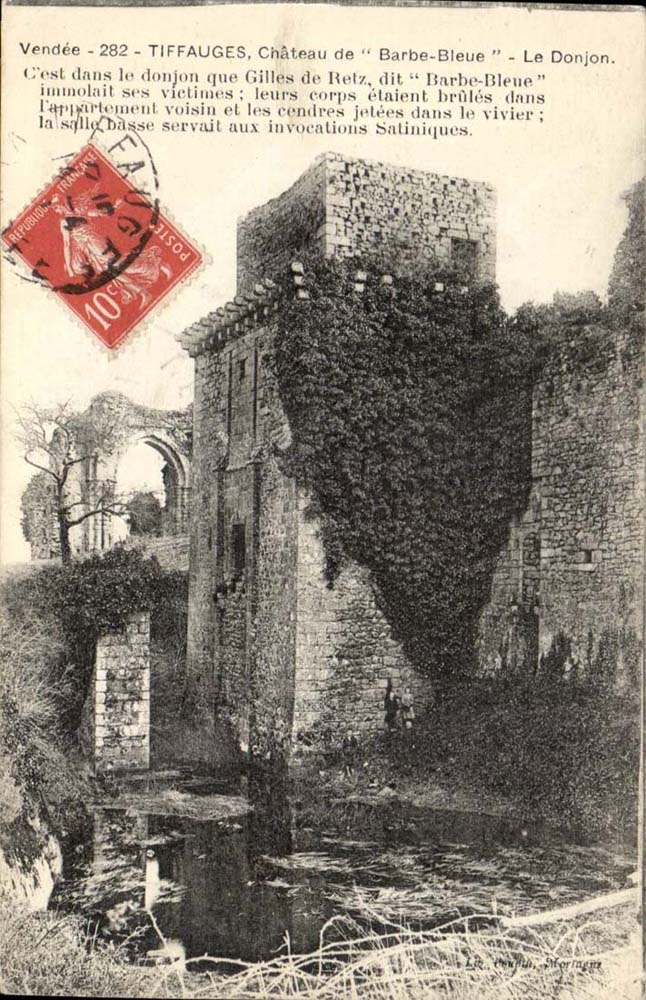 Tiffauges CPA Schloss des blauen Bartes der Unterhalt