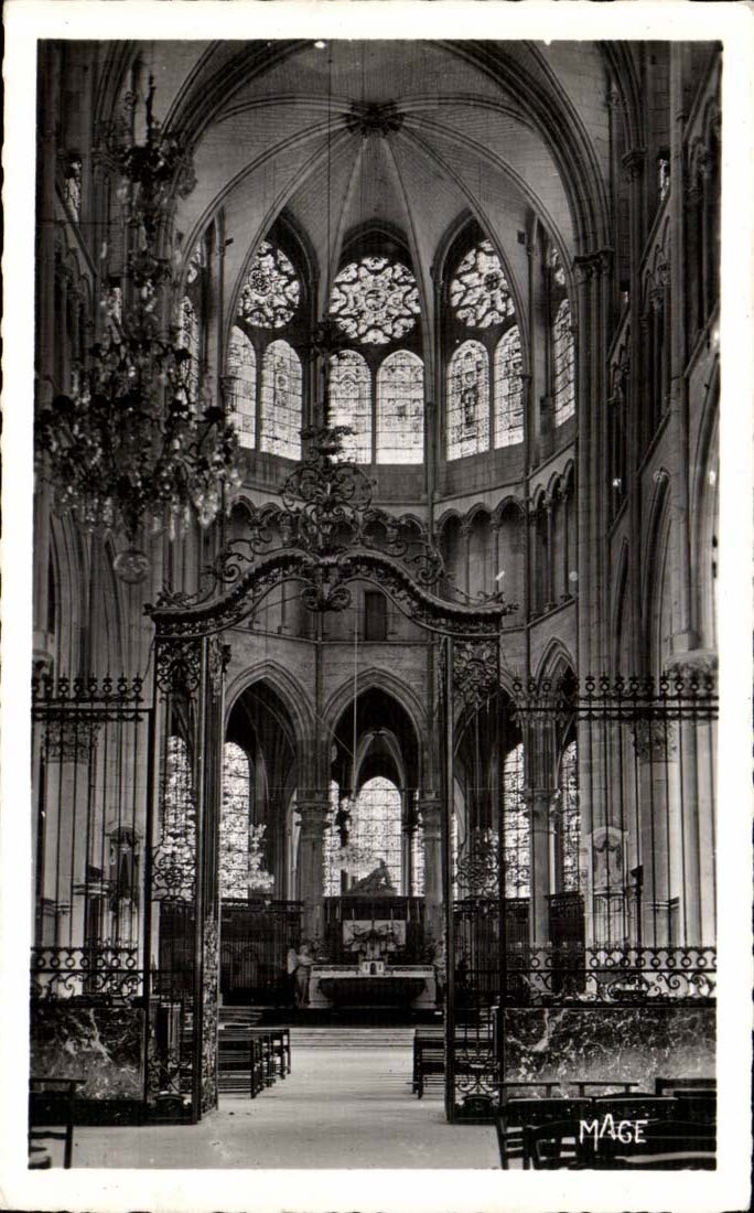 Auxerre CPA der Kathedralechor