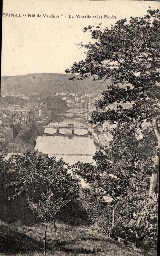Epinal - Nest of Greenery the Moselle and Drills - CPA