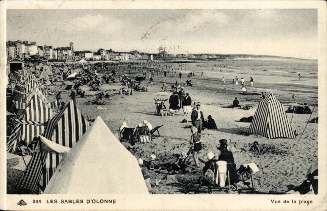 Sables d'Olonne - Anblick des Strandes - CPA
