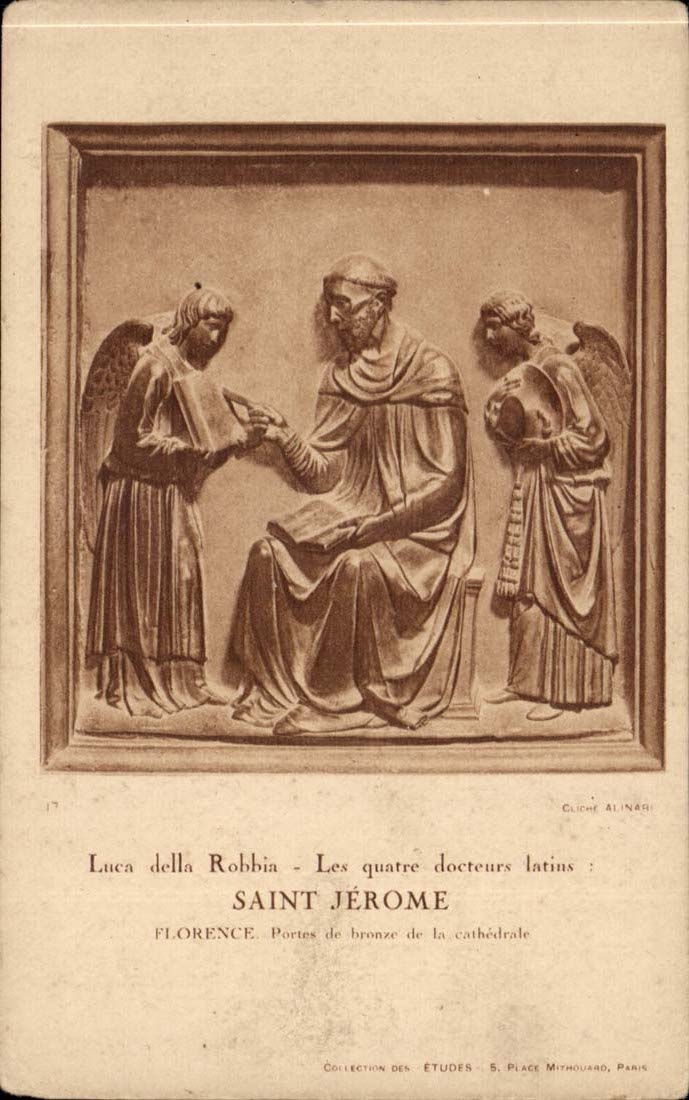 Firenze - Florence - Toscana - Tuscany - Italy - Italy - Luca of Robbia Saint Jerome - Angel - angel - CPA