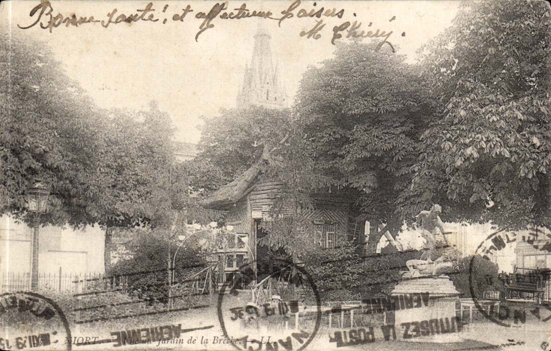 Niort - Sight with the Garden - CPA