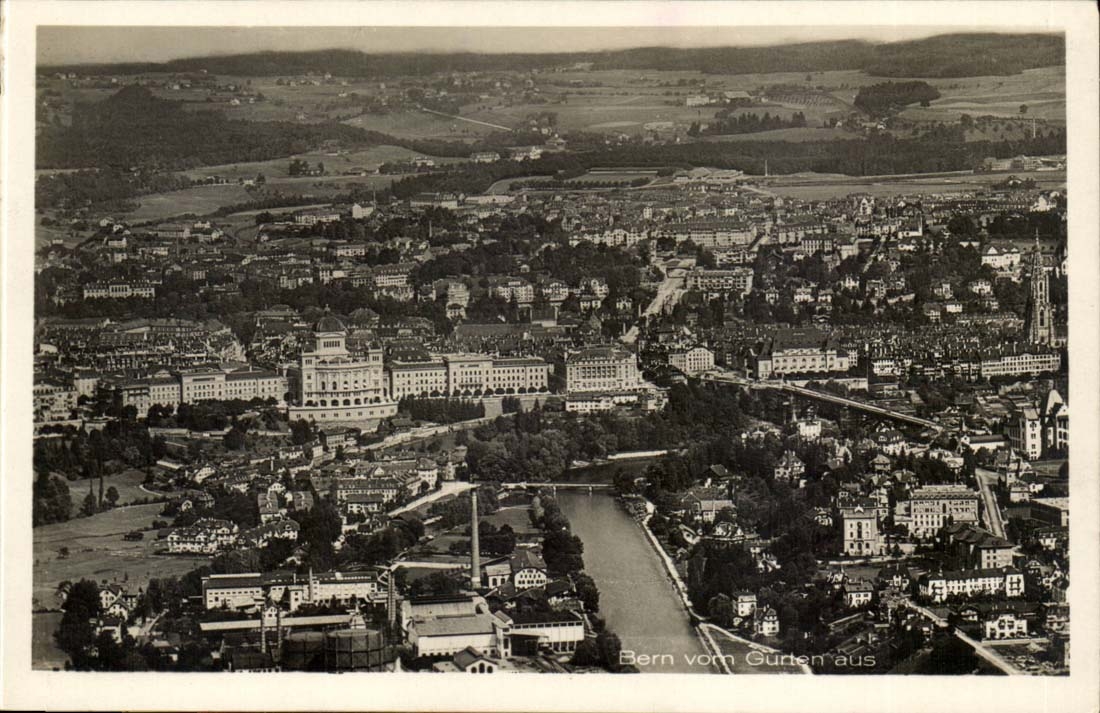 Bern - Bern - Switzerland - Schweiz - Bern vom Garten aus - CPA