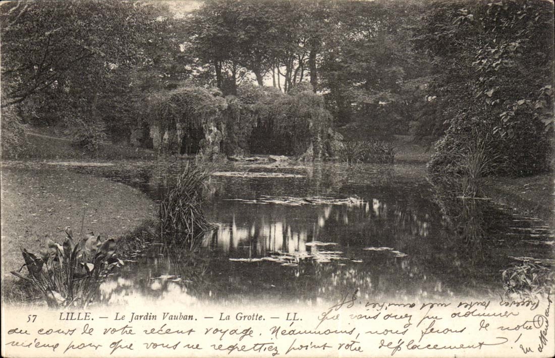 Lille - Vauban Garden the Cave - CPA