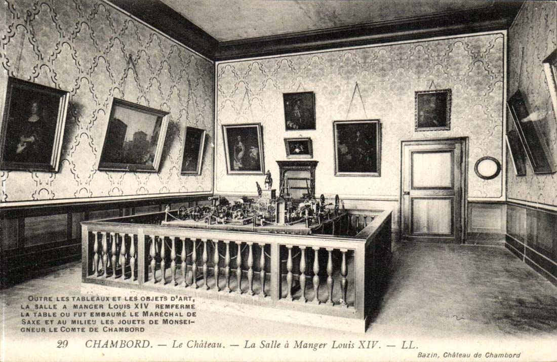Chambord CPA Le chateau La salle a manger Louis XIV