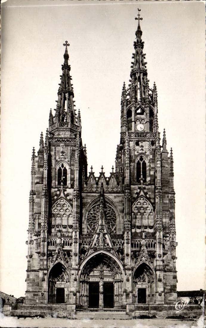 Spine CPA the basilica Our Lady Celebrates Virgin basilica erigee in Sainte