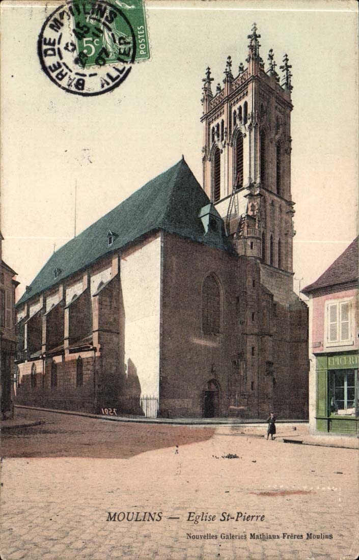 Moulins CPA Church Pierre Saint