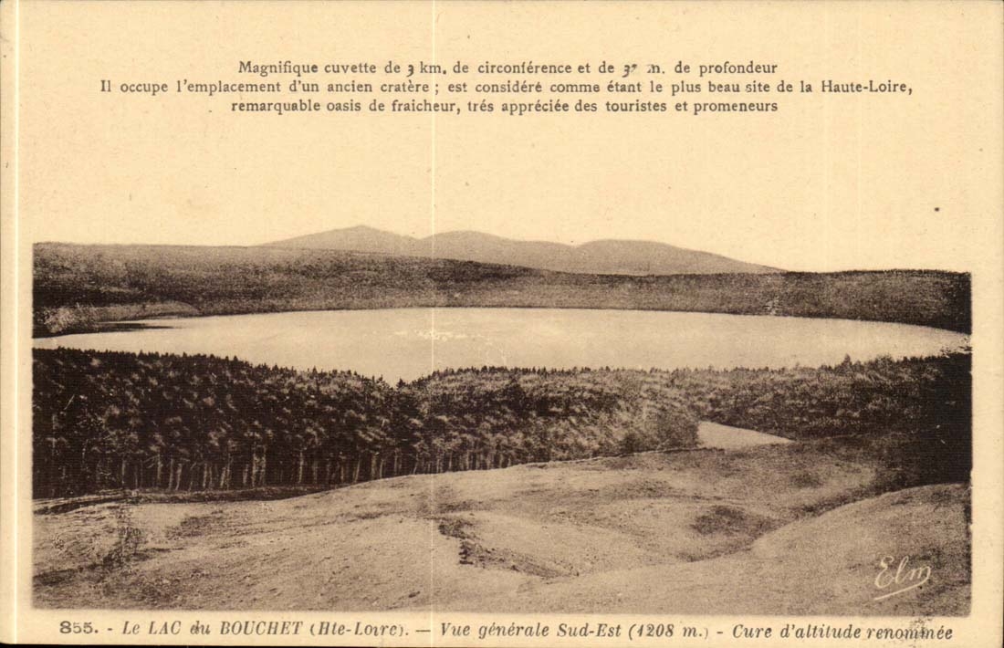 The lake of Bouchet CPA View Cure of famous altitude