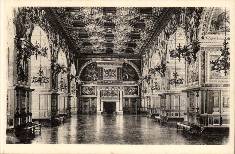 Fontainebleau - the Castle - Gakerie Henri II - CPA