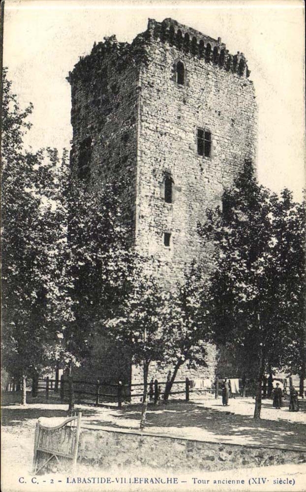 Labastide Villefranche - Old Tower - CPA