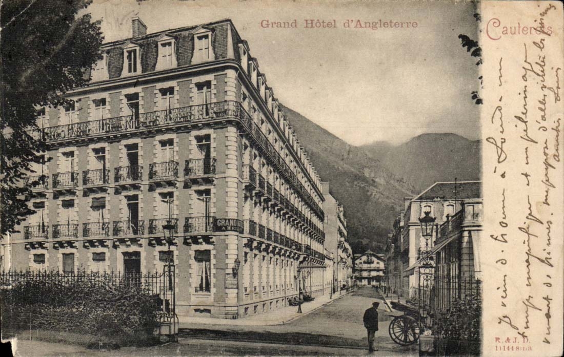 Cauterets - grosses Hotel von England - CPA
