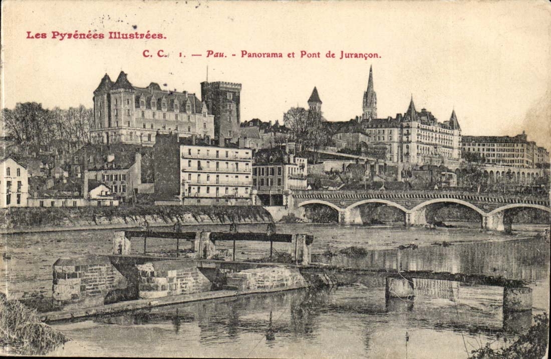 Pau - Panorama und Brucke von Jurancon - CPA