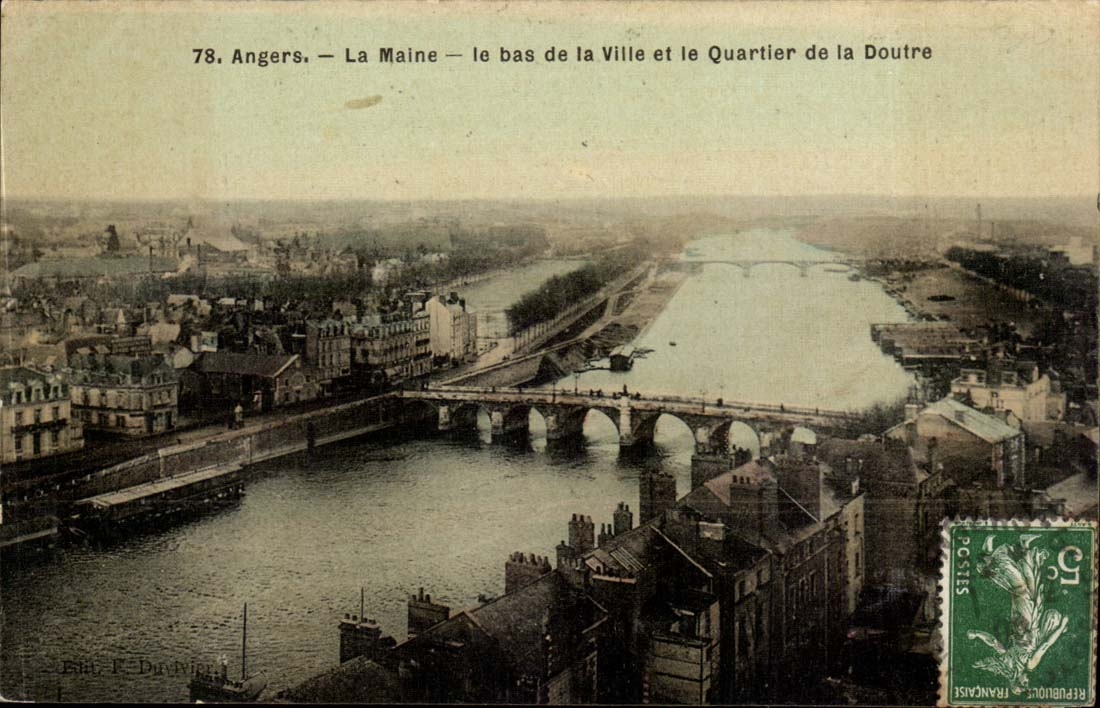 Angers CPA Maine the bottom of the city and the district of Doufre