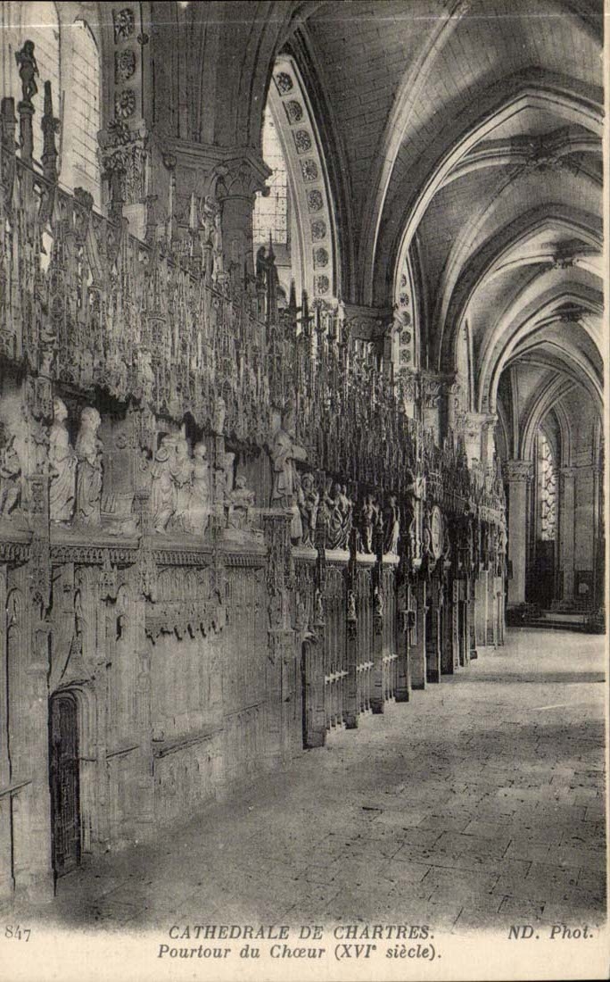 Cathedral of Chartres CPA Circumference of the chorus