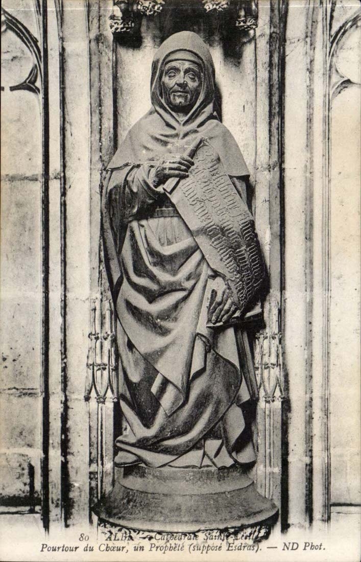 Albi CPA Circumference of the chorus a prophet (sppose Esdras)