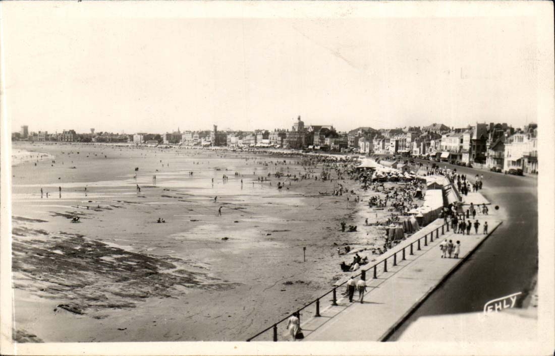 CPA Strande der Sande von olonne hat niedrige Gezeiten